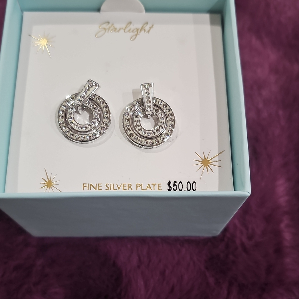 Fine Silver Plate Earrings